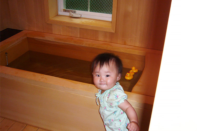 天然木のお風呂