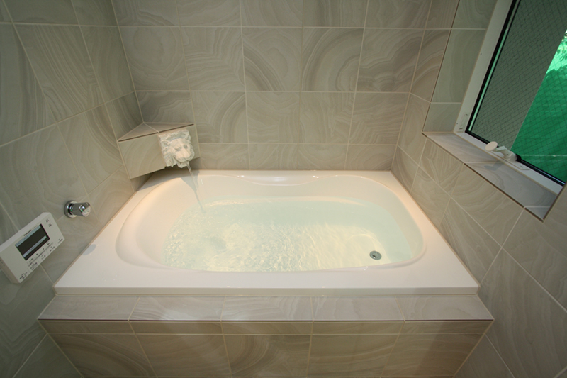 お客様がこだわった浴槽です。