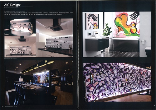 LED照明付きアクリルアートパネル