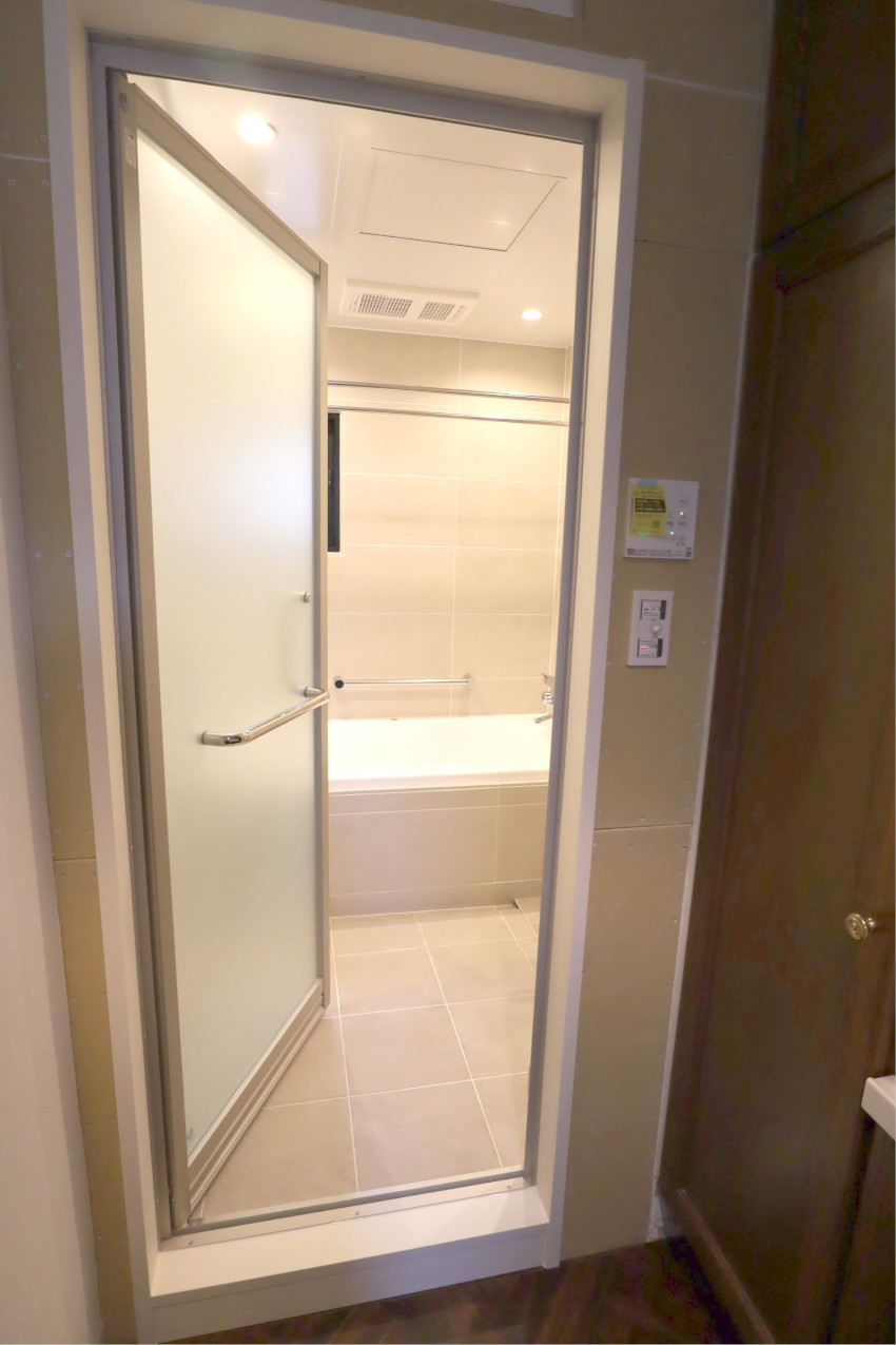 マンションバスルームのスペースを広く