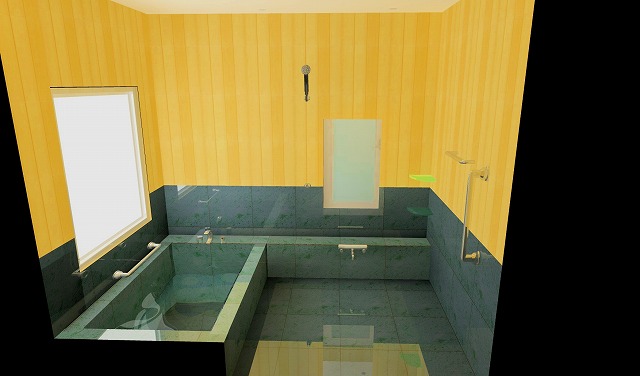 和風バスルームのCGイメージ公開