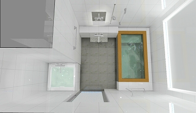 水風呂付和風浴槽バスルーム