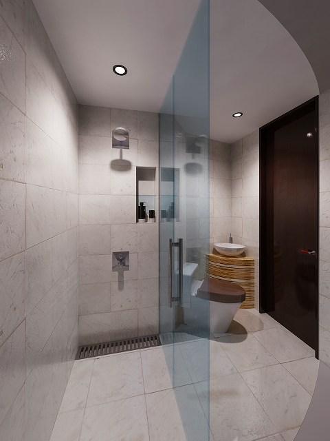 高クオリティのバスルームCGデザイン