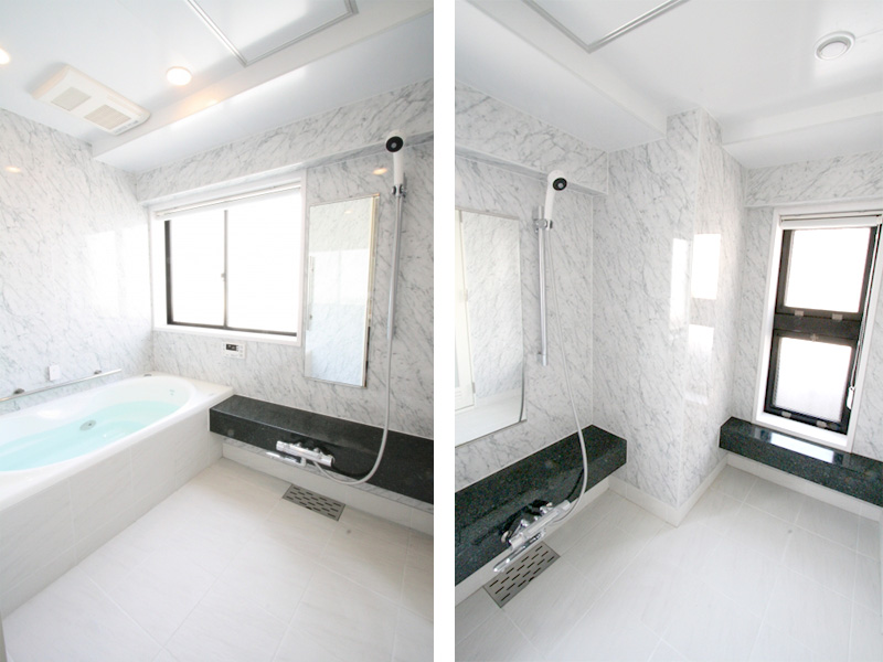 マンションお風呂リフォーム柱型梁欠き対応ユニットバス