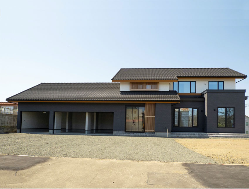 北の国の純和風バスルーム