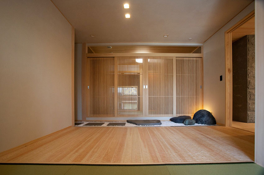 北の国の純和風バスルーム