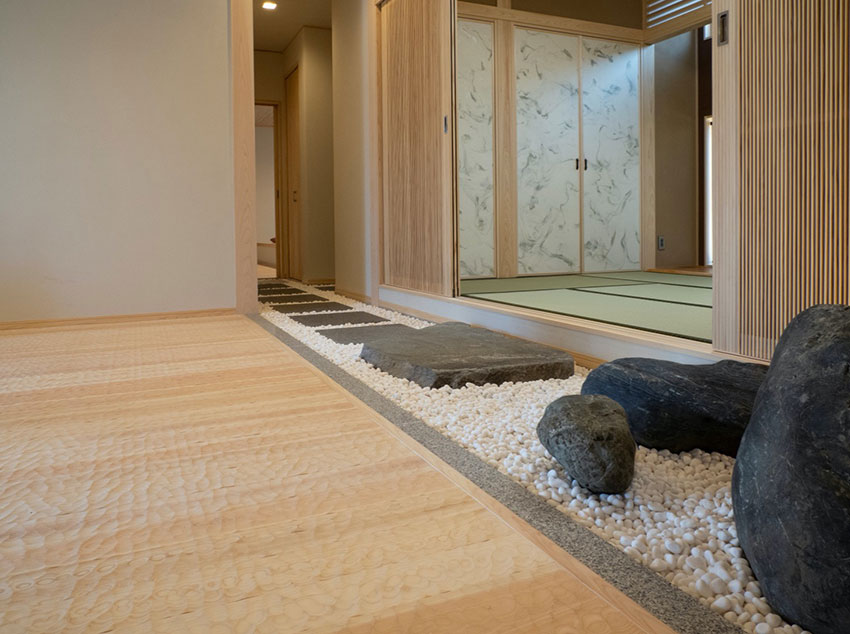 北の国の純和風バスルーム